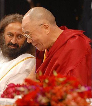 Sri Sri Ravi Shankar and Dalai Lama