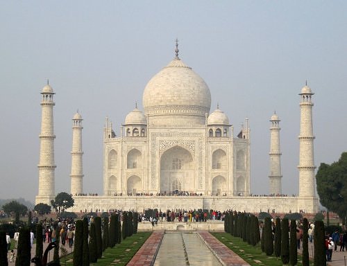Classic View of Taj Mahal, Agra, Uttar Pradesh, India